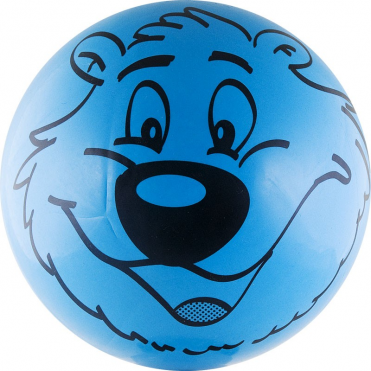Мяч детский Медведь 3317 23 см голубо-черный 00008332